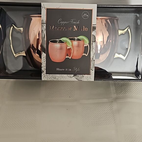Moscow Mule Pair Of 2 Copper Finish 20oz - Picture 16 of 16